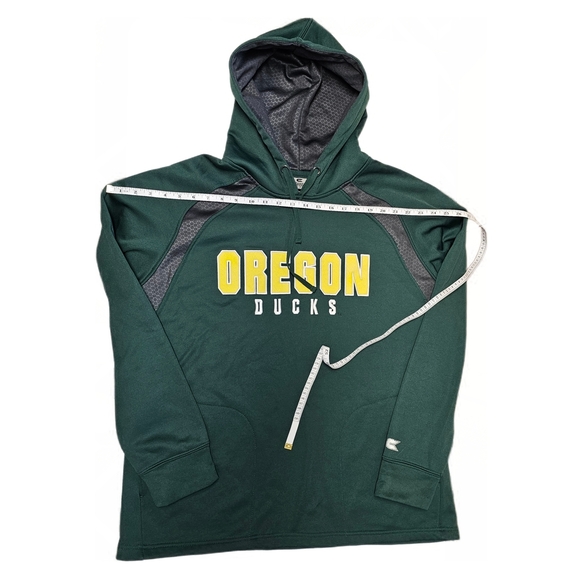 Oregon Ducks Green and Gray University Embroidered Hoodie - Picture 8 of 16